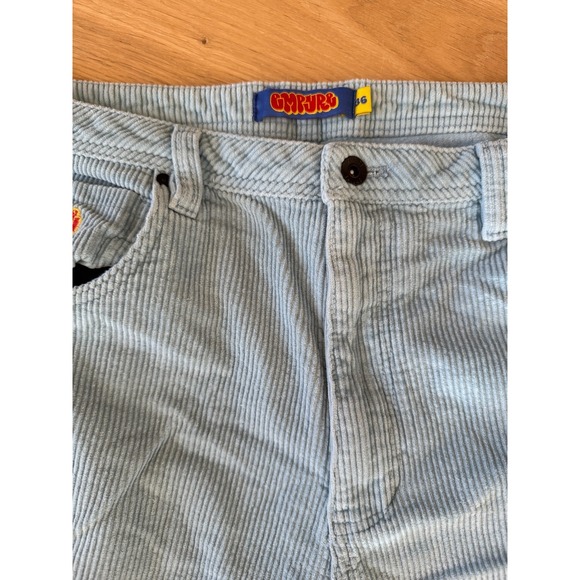 Empyre Pants Mens 36 Light Blue Corduroy Relax  Loose Fit  Casual Skater Zumiez - Picture 1 of 4